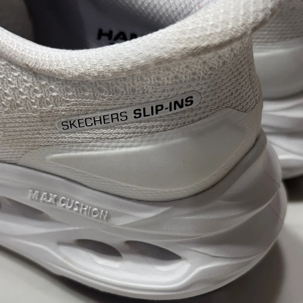 Skechers Women's White Slip-On Sneakers - Picture 15 of 17